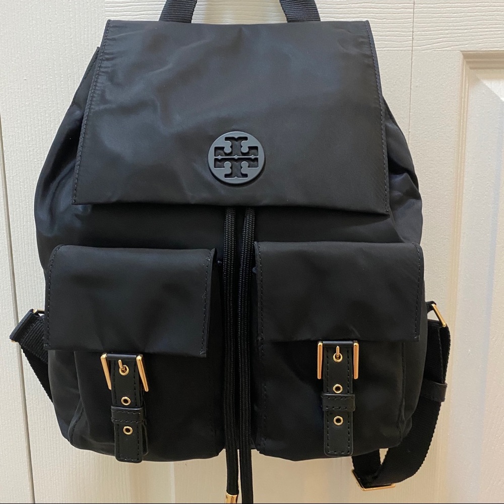 Tory Burch Tilda Nylon Backpack in Black